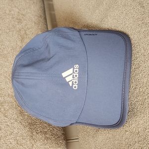 EUC Adidas hat ballcap gray salmon peach adjustable